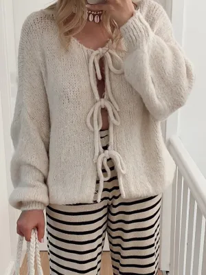 🌟 Tied Long Sleeve Dropped Shoulder Cardigan 🌟