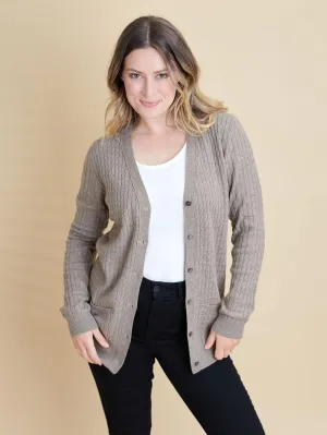 100% Mongolian Cashmere Patten Cardigan