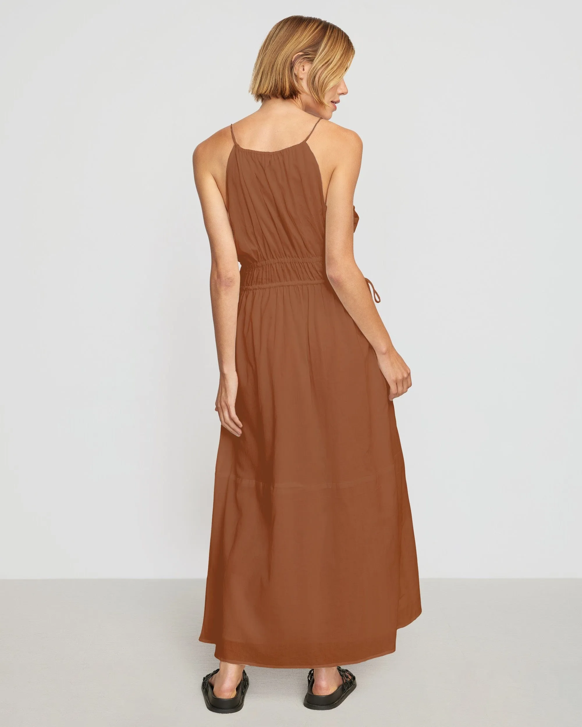 Alessandra Sculpted Cinched-Waist Dress