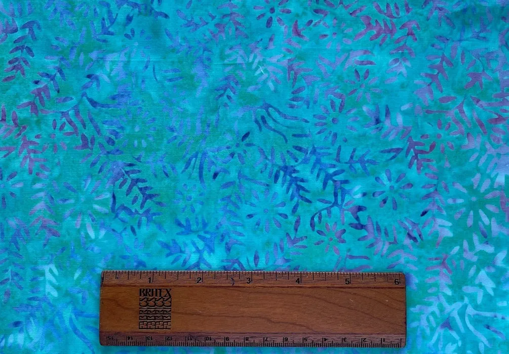 Aquatic Daisies Cotton Batik (Made in Indonesia)