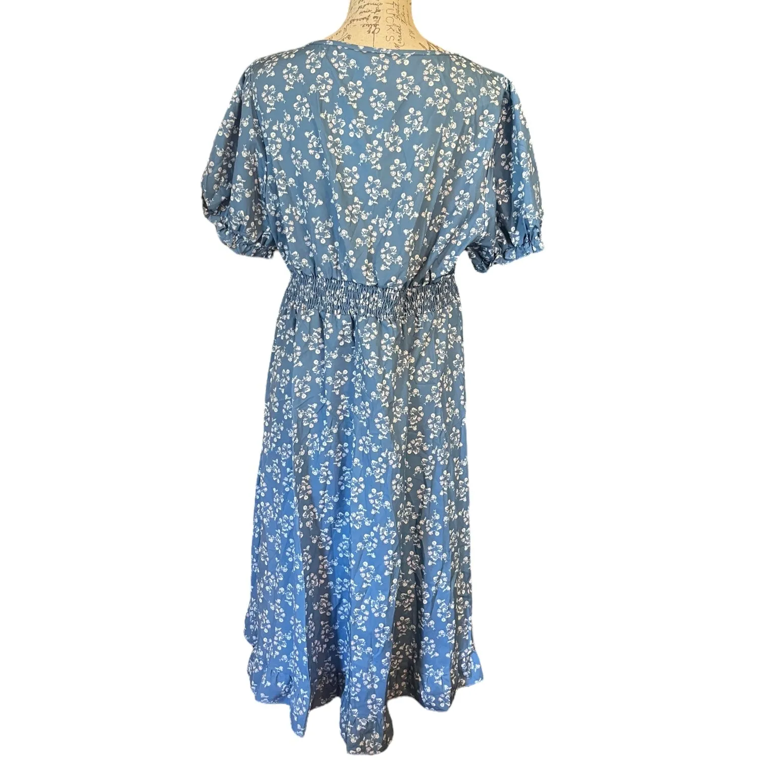 Bloomchic Blue Floral Midi Sundress Size 12