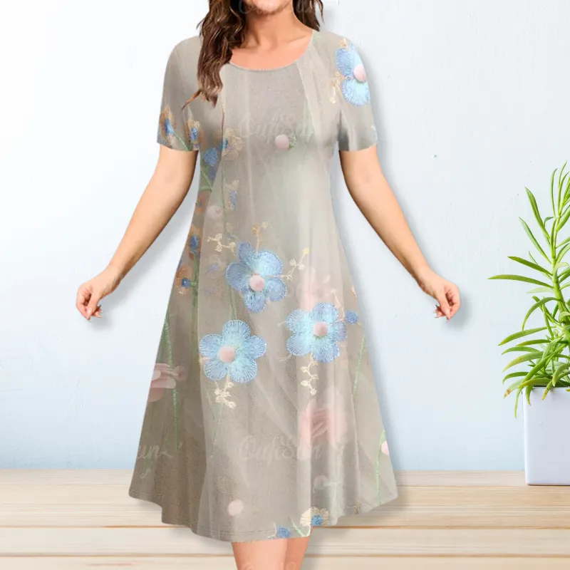 CAMELLIA | ELEGANT FLORAL DRESS