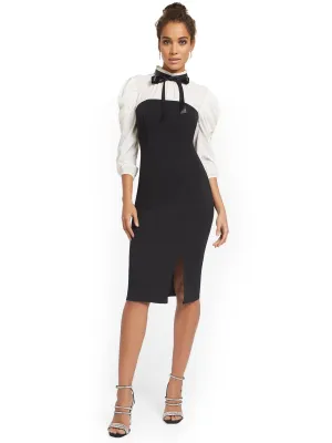 Colorblock Sheath Dress