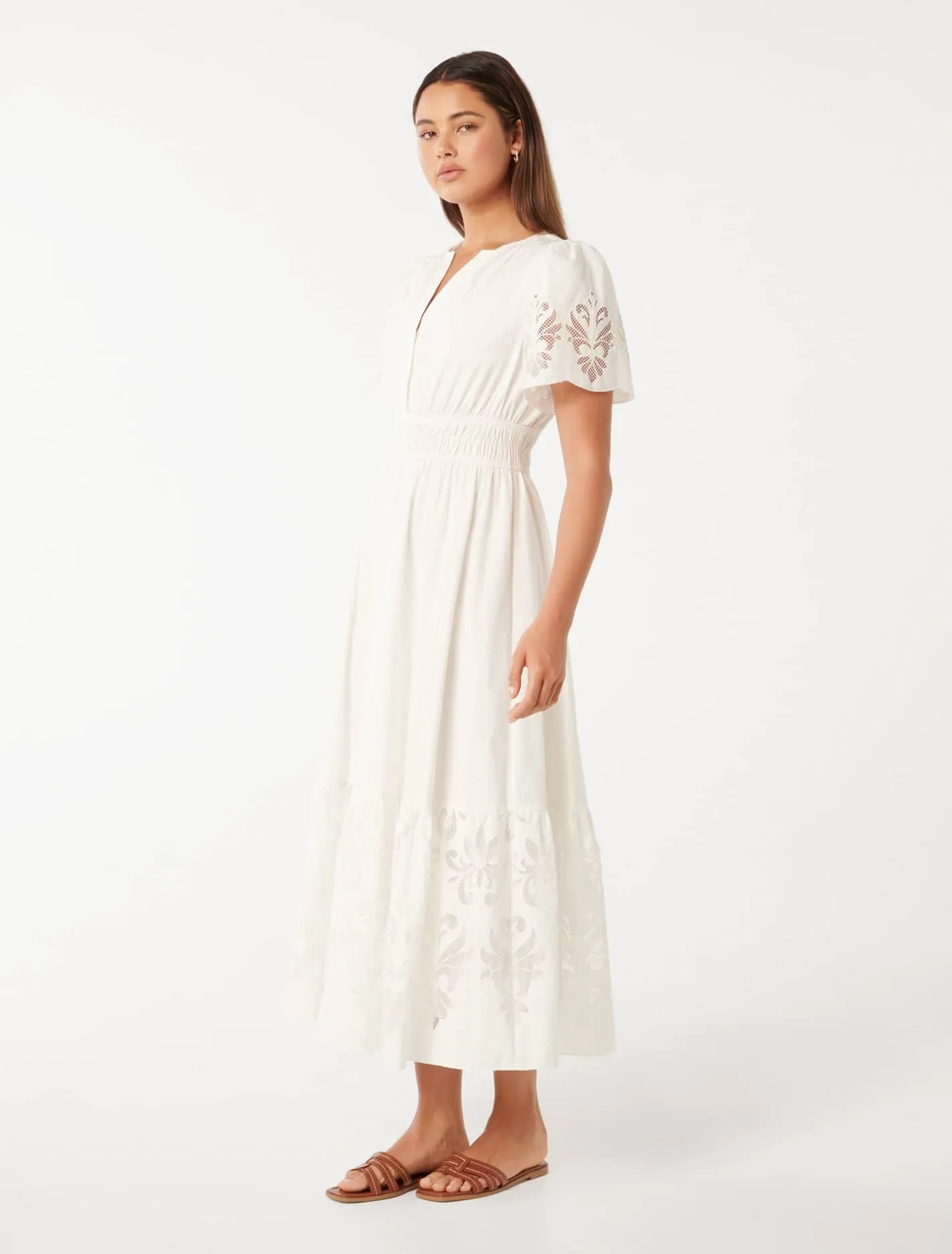 Eleanor Cutwork Maxi Dress