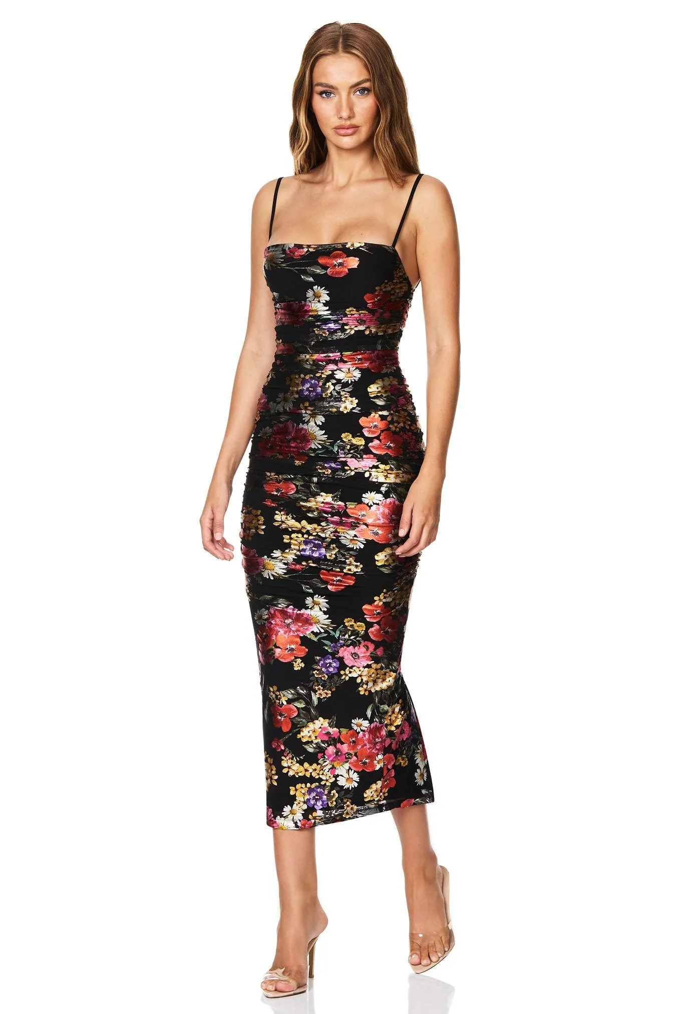 Electric Floral Midi