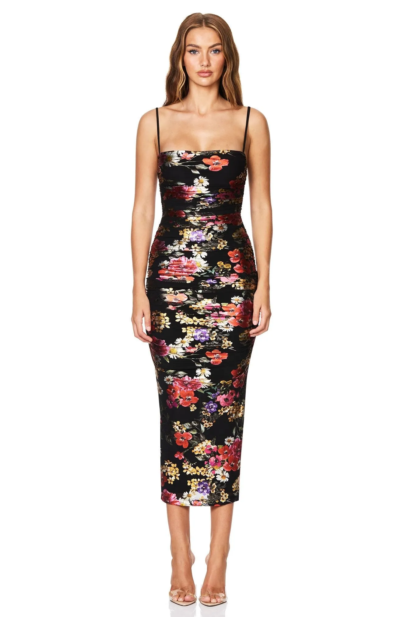 Electric Floral Midi