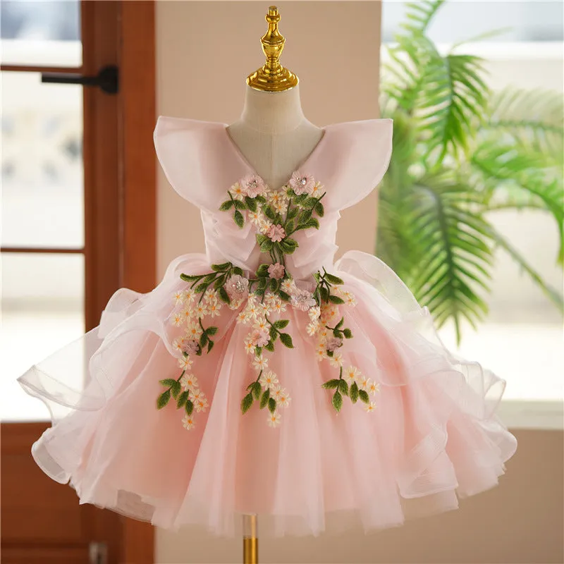 Elegant Baby Girl Flower Girl Dresses Toddler Baptism Dresses