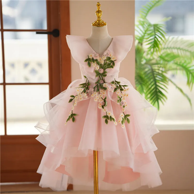 Elegant Baby Girl Flower Girl Dresses Toddler Baptism Dresses