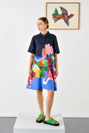 Femme Oiseau Shirt Dress