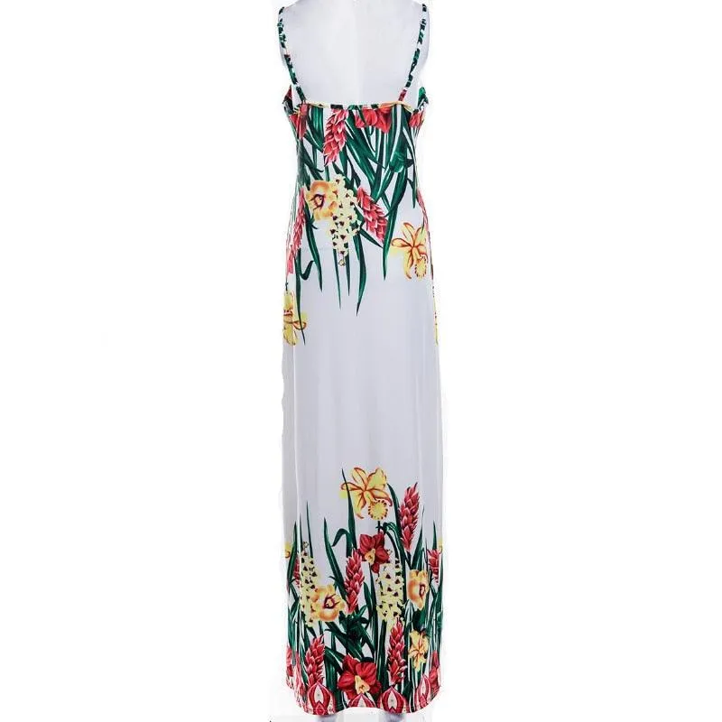 Floral Sleeveless Maxi Dress