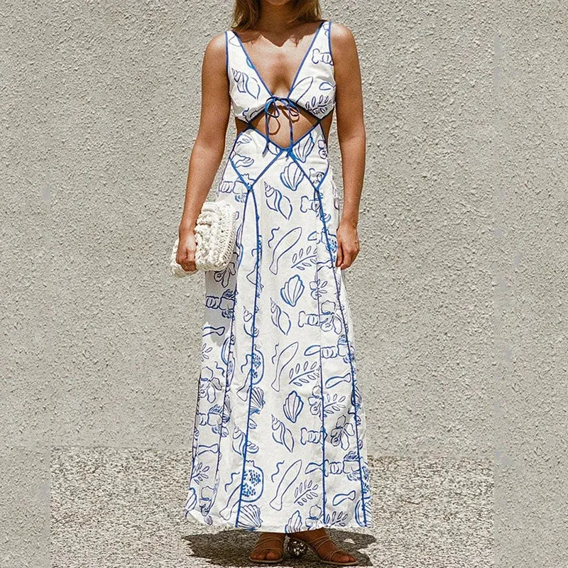 Halter Top Maxi Summer Lightweight Dress