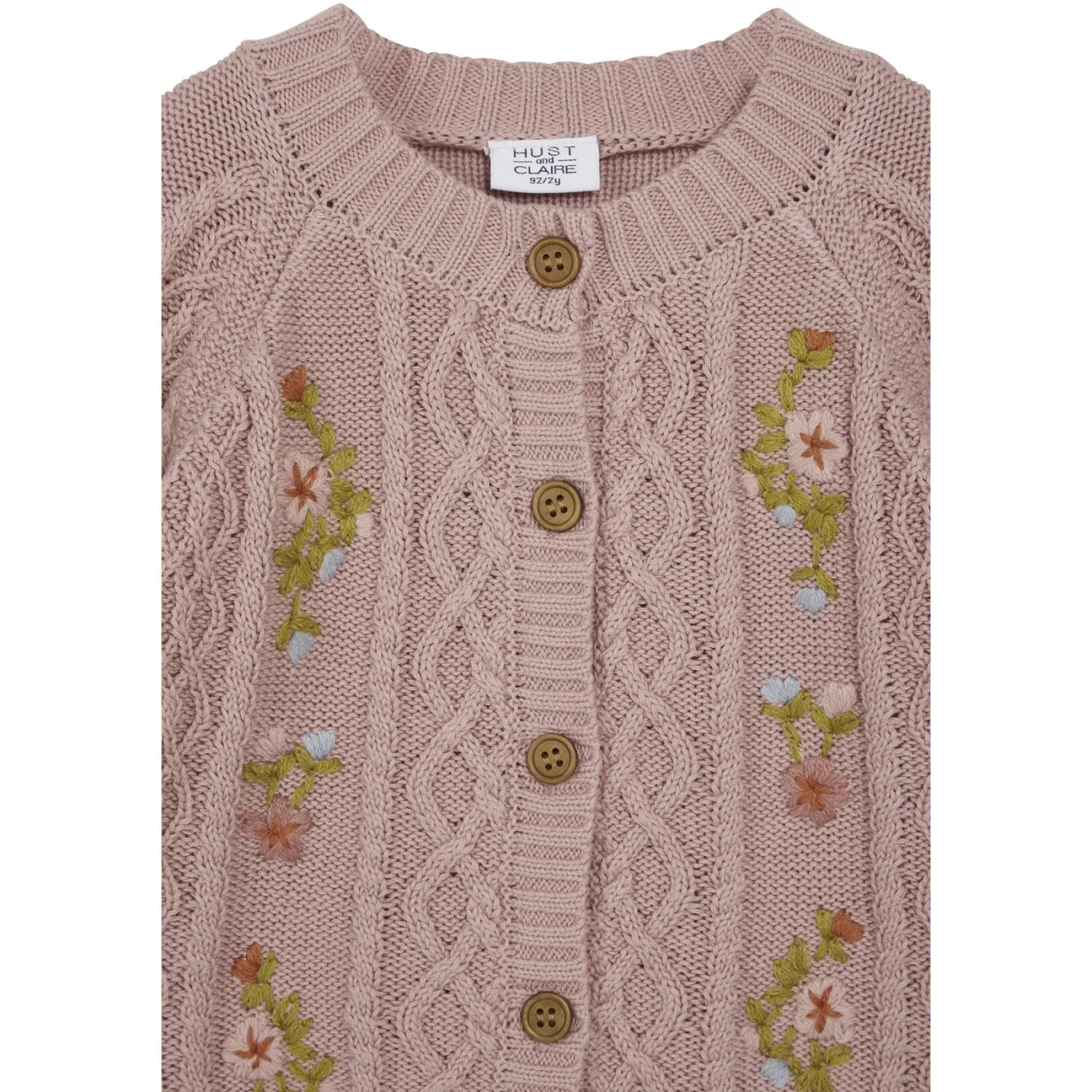 Hust & Claire Dusty Rose Mini Camilia Cardigan