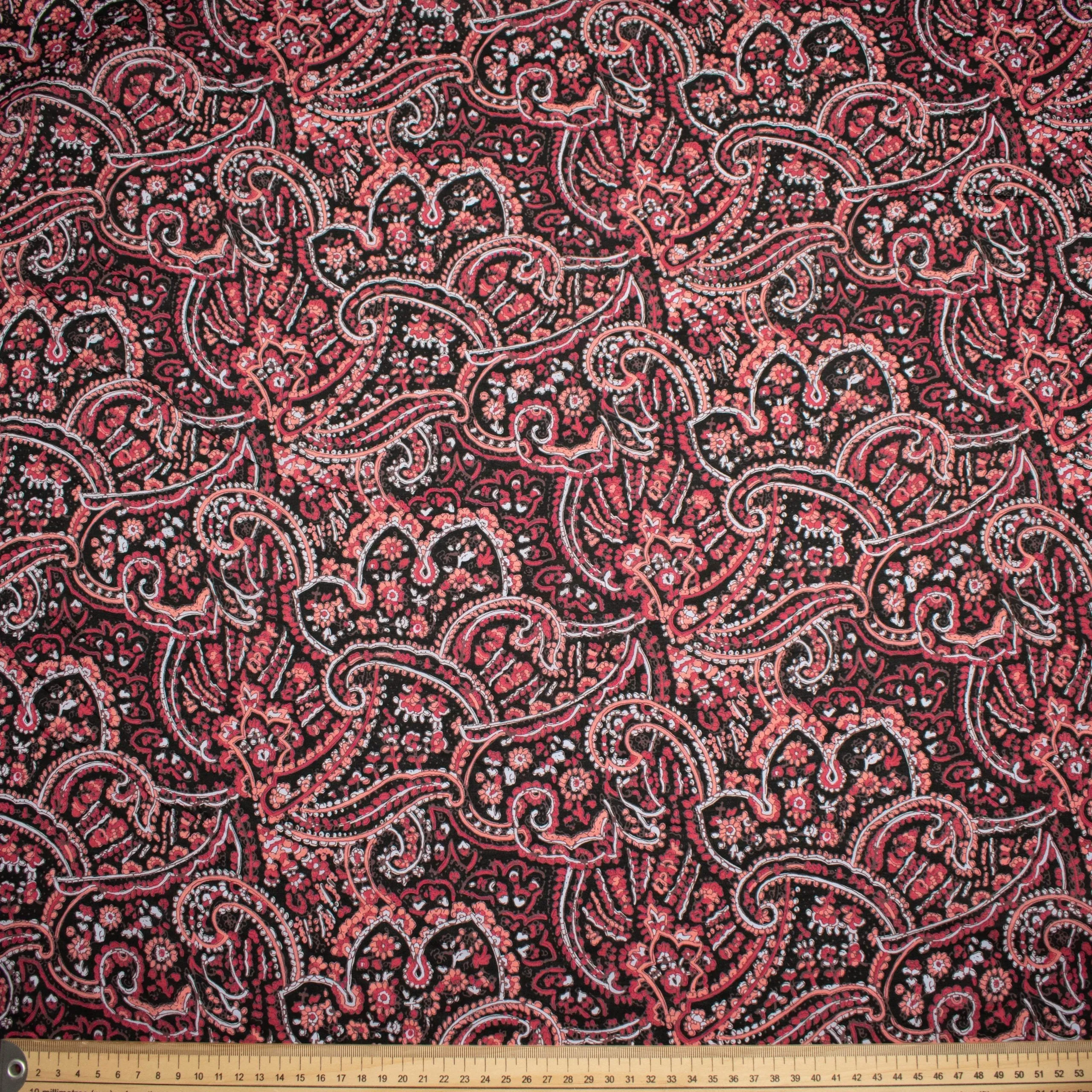 Japanese Pure Cotton Lawn Paisley Prints Design-64