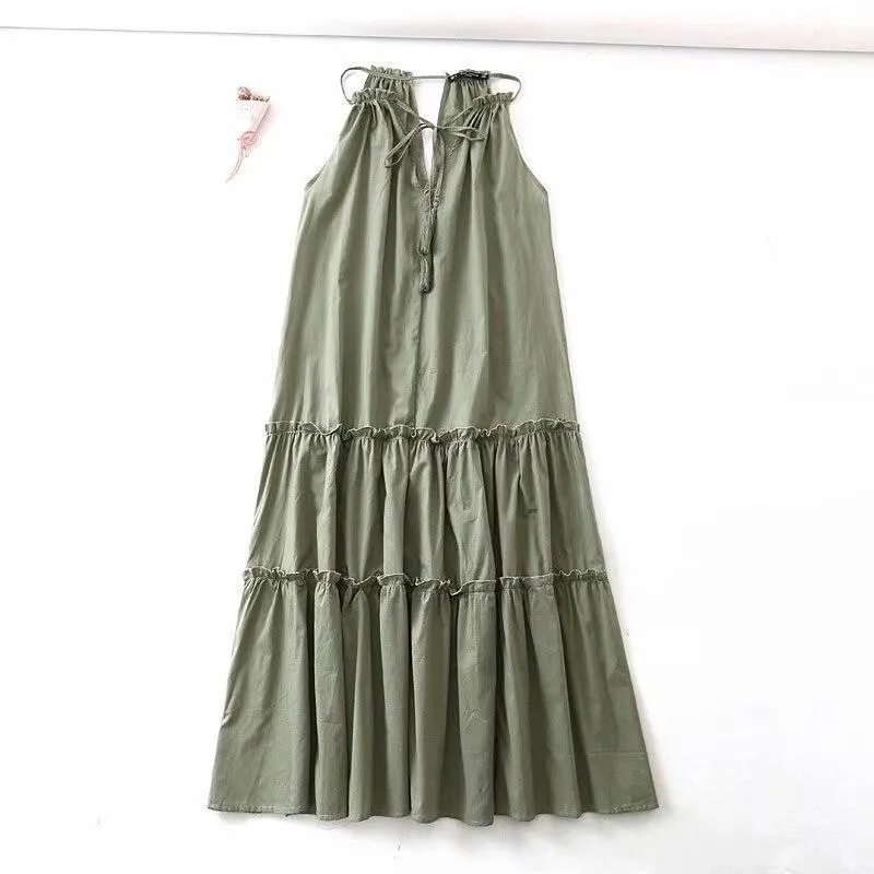 JuliaFashion - 2024 Sexy Loose Strap Maxi Boho Dress