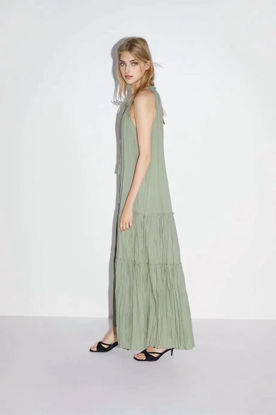 JuliaFashion - 2024 Sexy Loose Strap Maxi Boho Dress