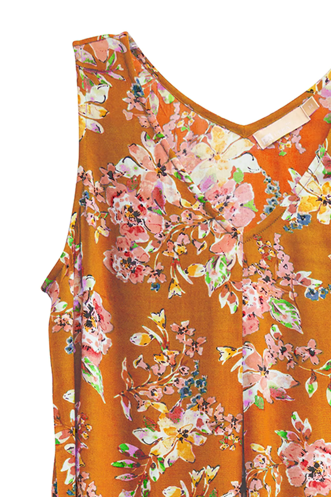 La Cera Rayon Summer Floral Print Sundress