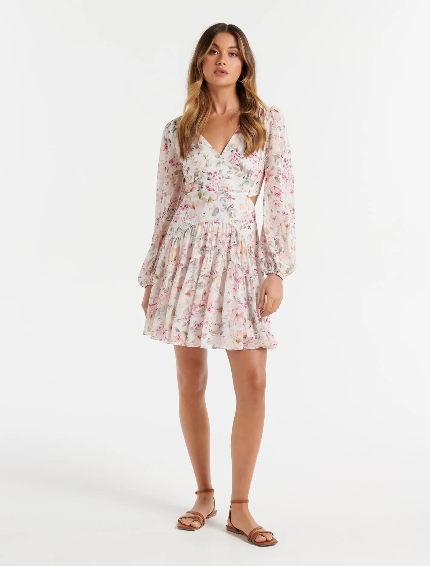 Lara Tiered Skater Mini Dress