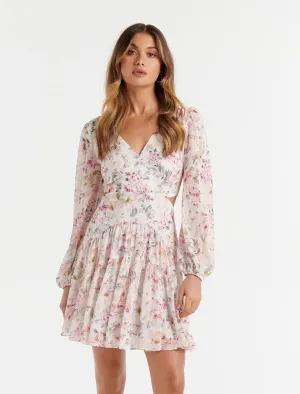 Lara Tiered Skater Mini Dress