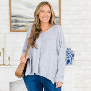 Let's Chill Sweater, Heather Grey