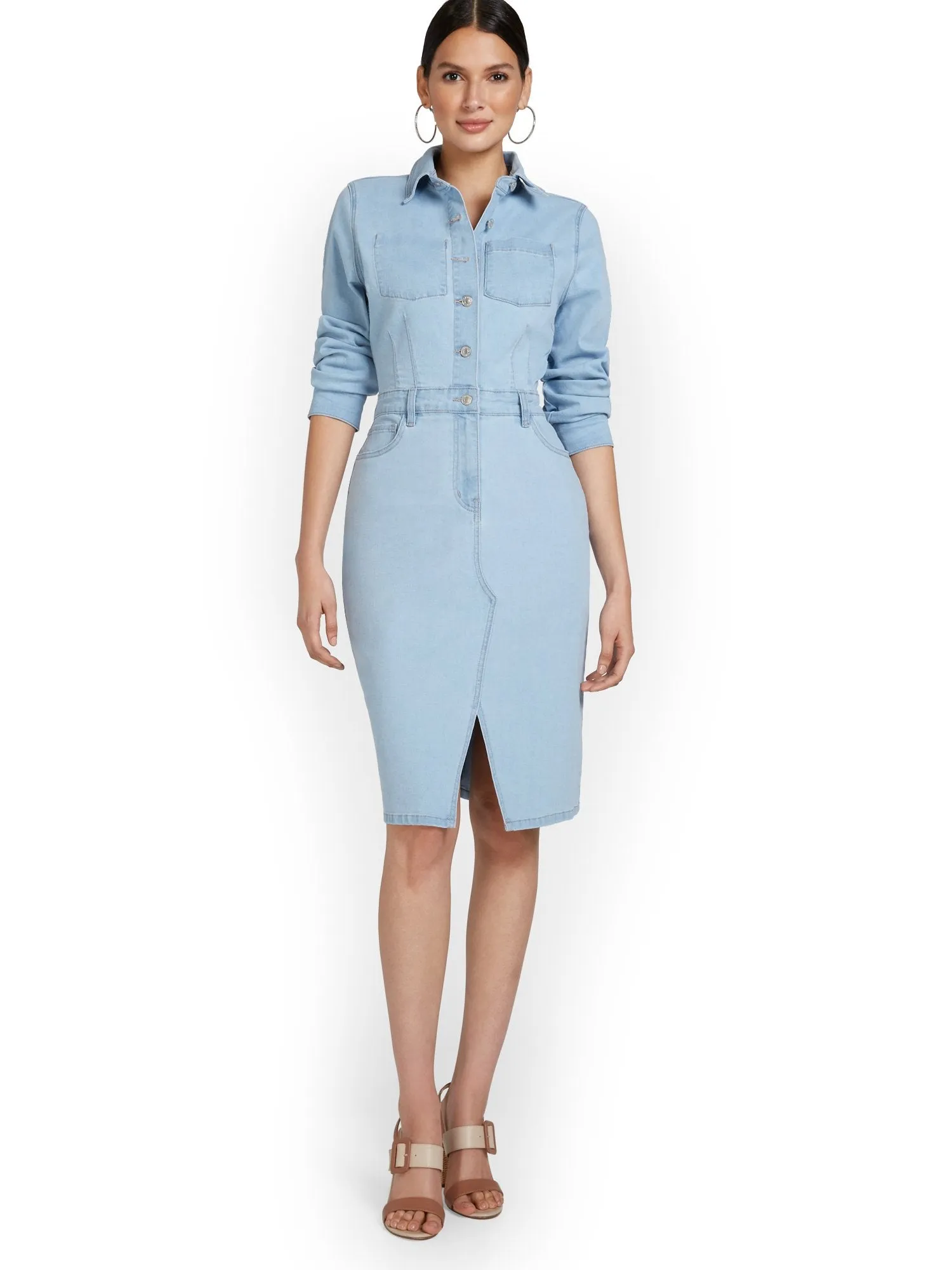 Light Wash Denim Dress