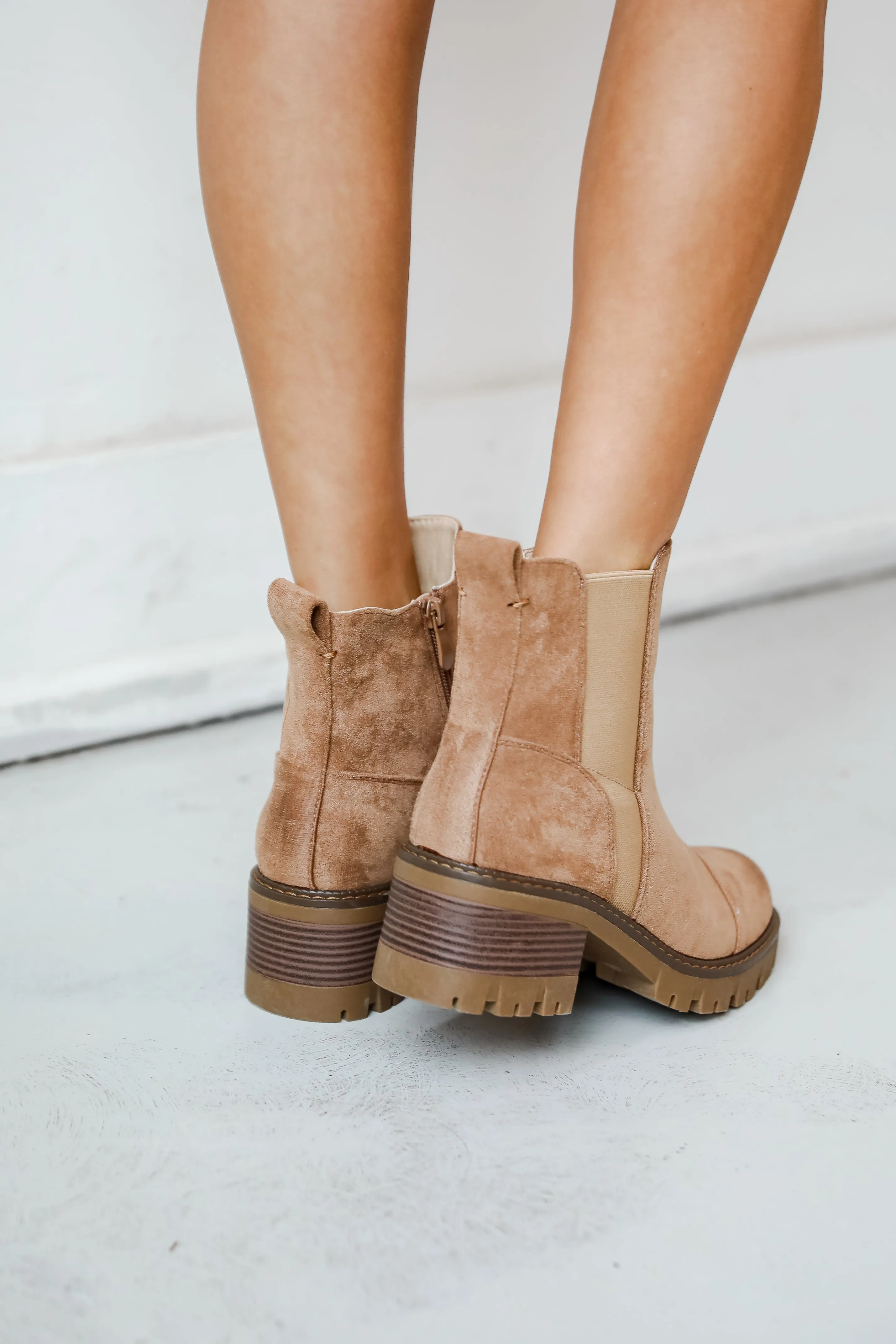 March On Taupe Booties