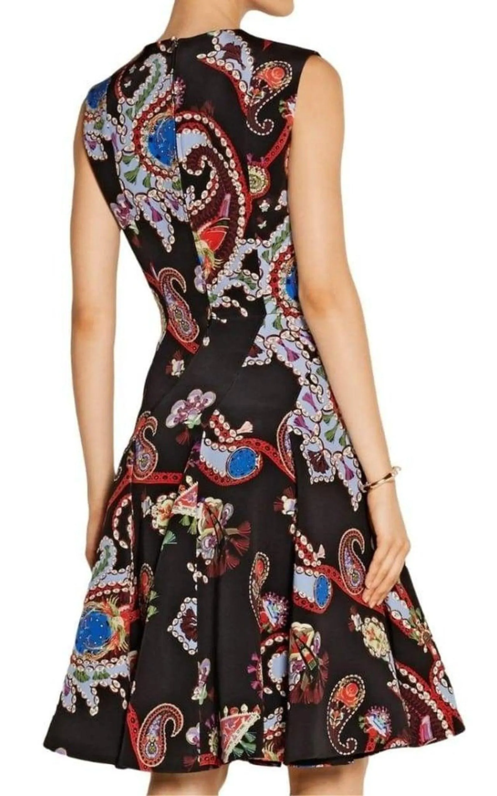 Masson Printed Silk-Satin Dress