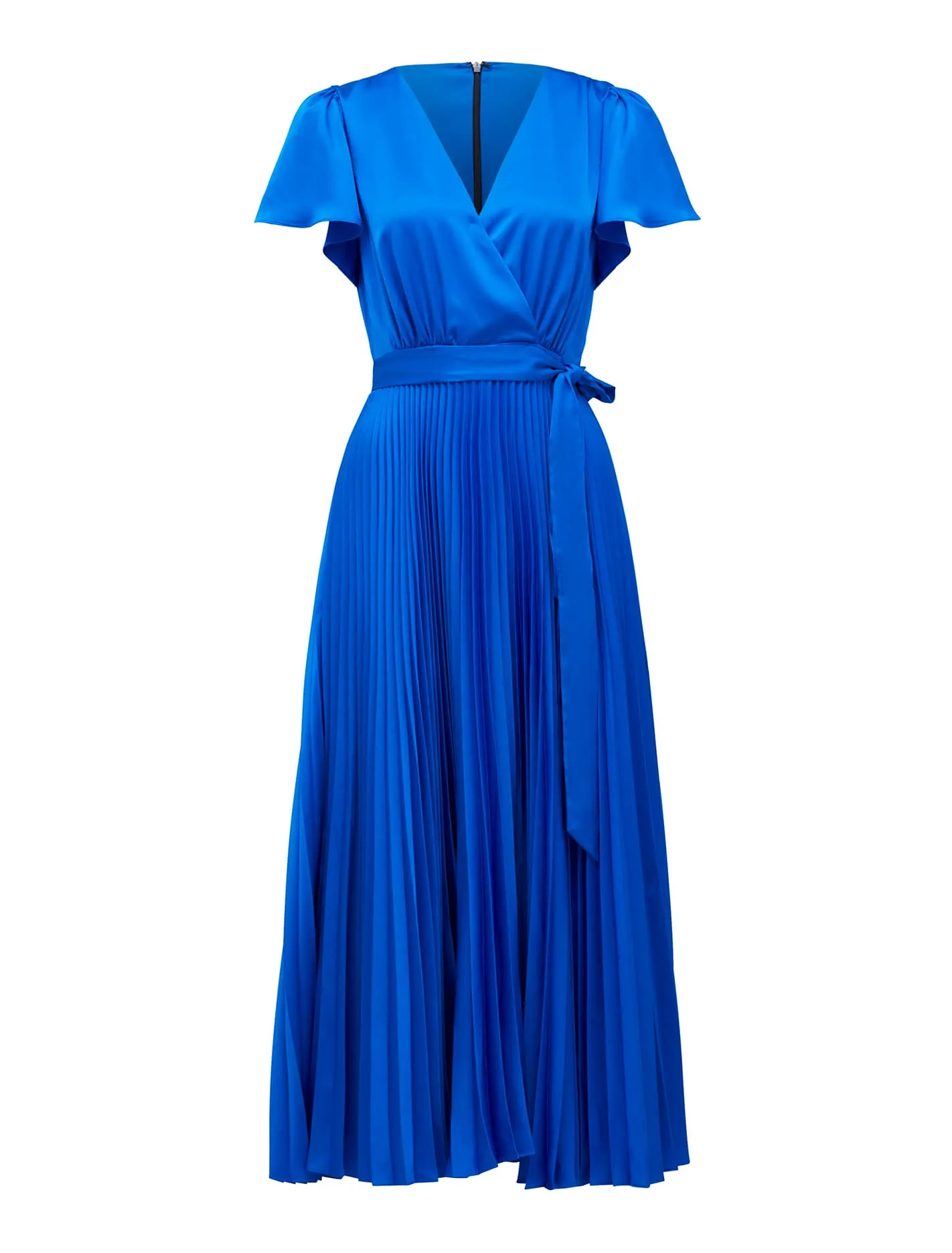 Maura Short Sleeve Pleated Midi Dress