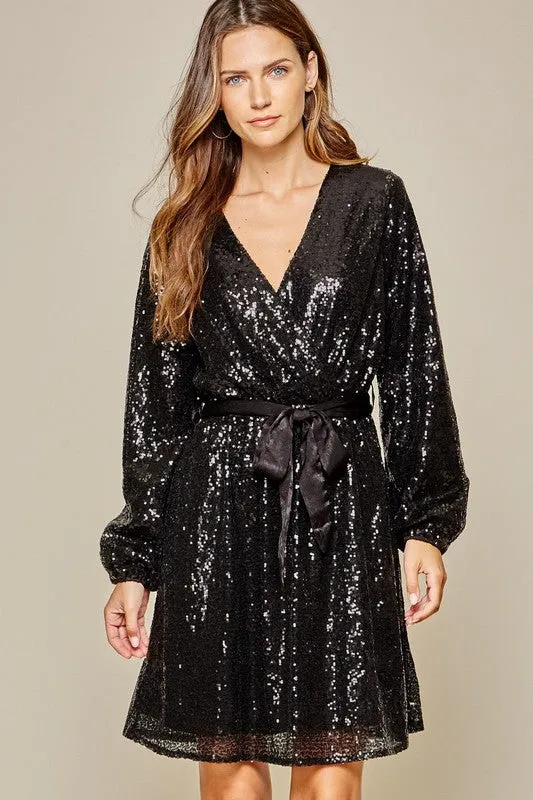 Midnight Toast Dress - Black