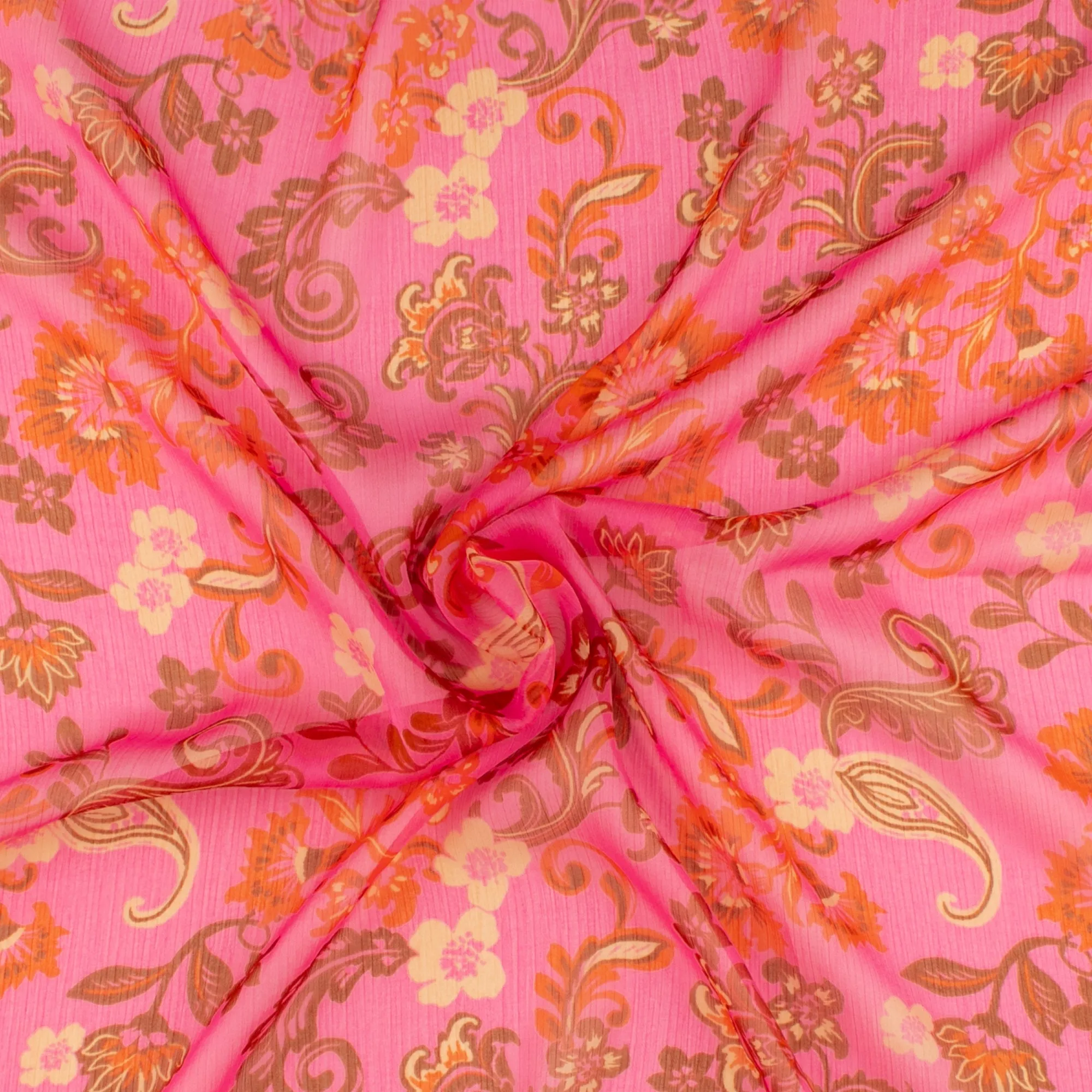 Novelty  Printed Chiffon - 288 - Hot Pink