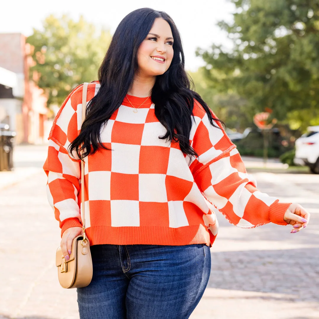 Perfect For A Picnic Sweater, Orange