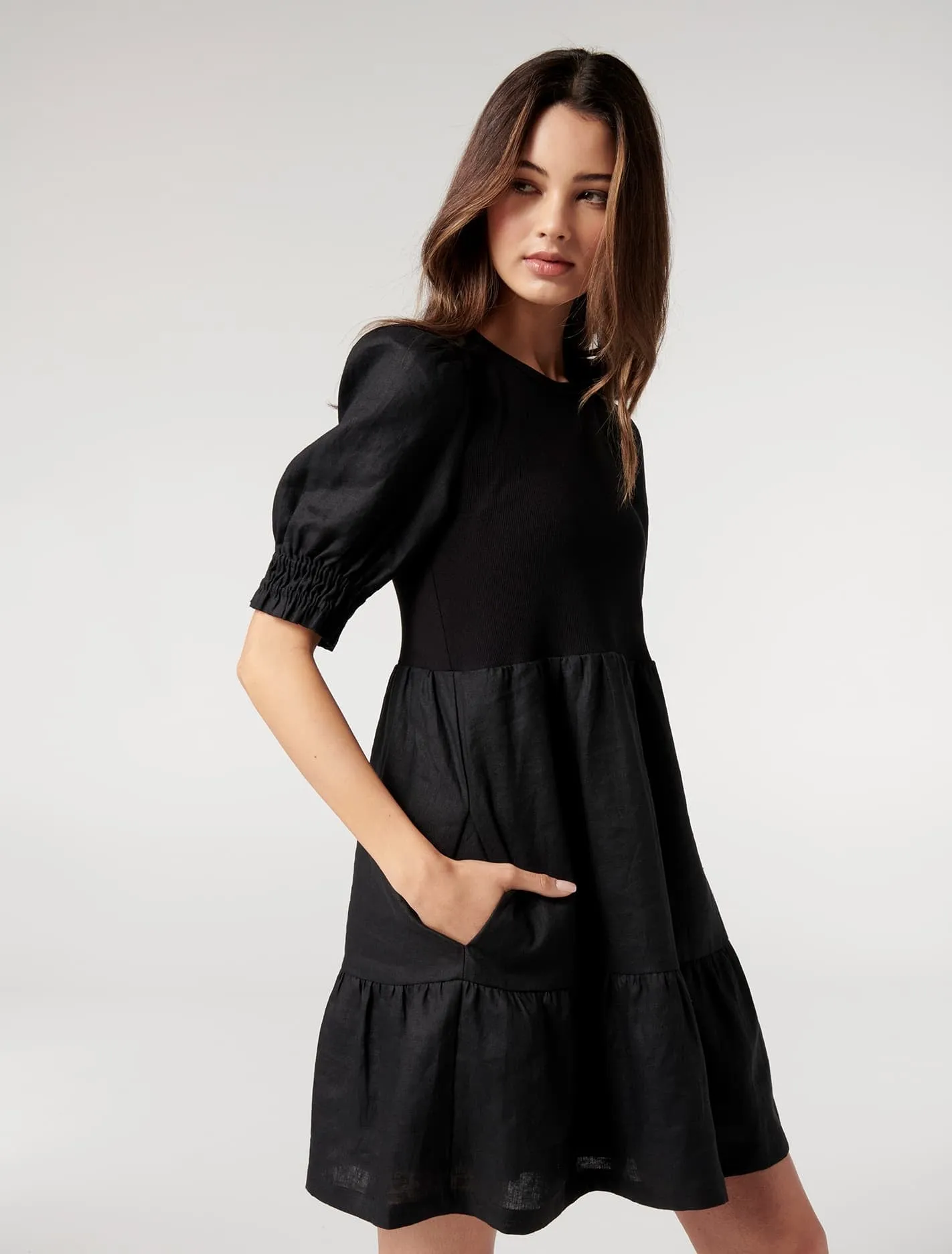 Shannon Puff Sleeve Smock Dress