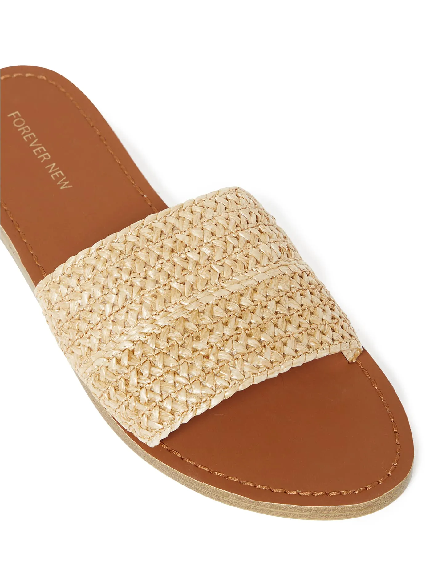 Tallulah Raffia Slide