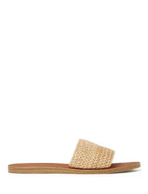 Tallulah Raffia Slide