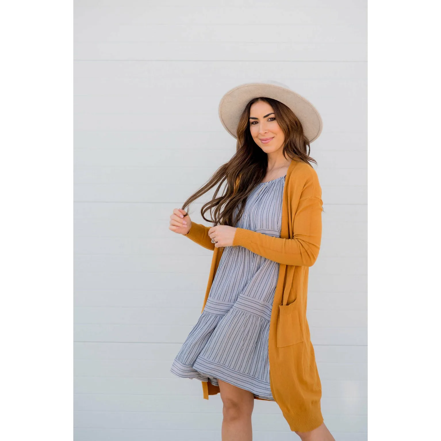 Tiered Stripe Tank Dress