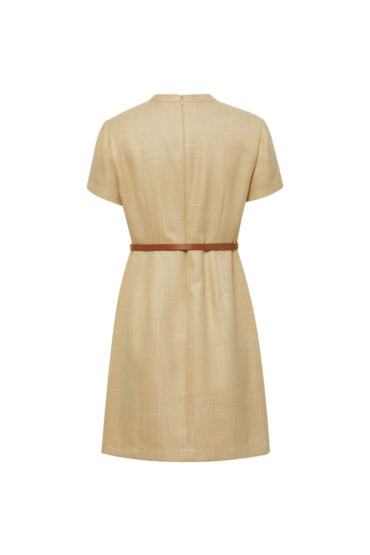 Twiggy Soft Touch Check Dress with Belt