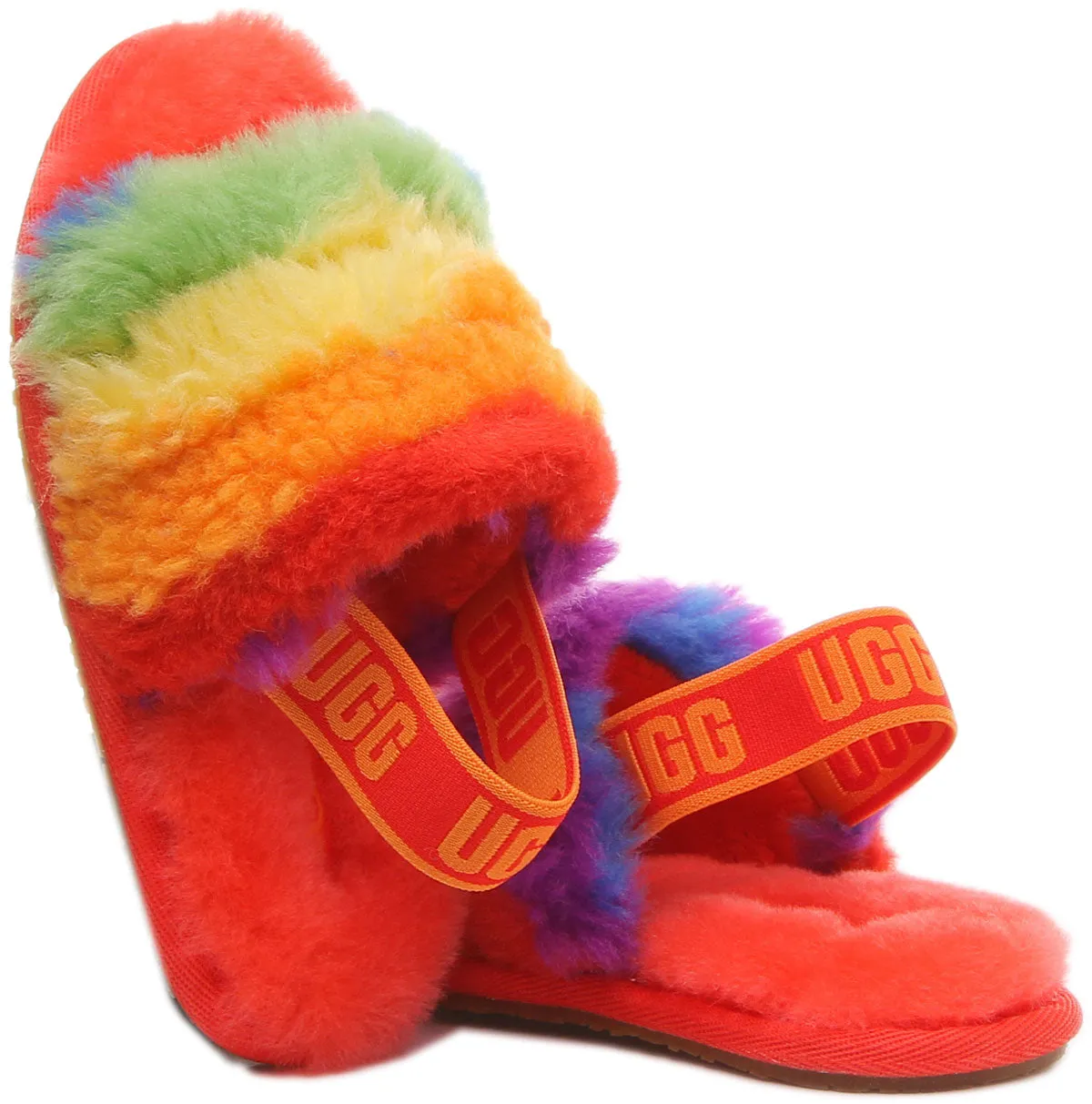 Ugg Australia Fluff Yeah Slide In Multi Colour For Infants