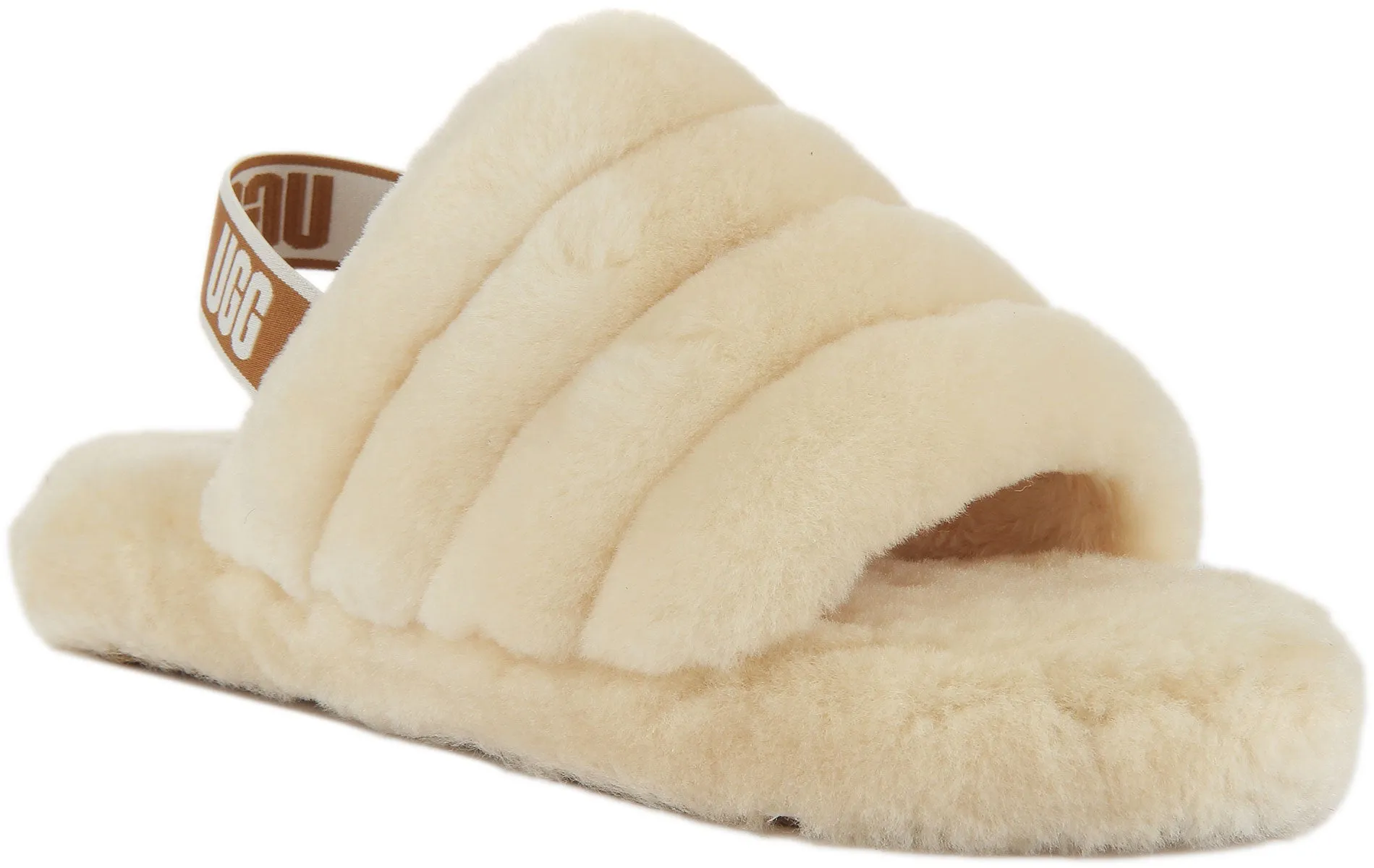 Ugg Australia Fluff Yeah Slippers In Natural For Juniors