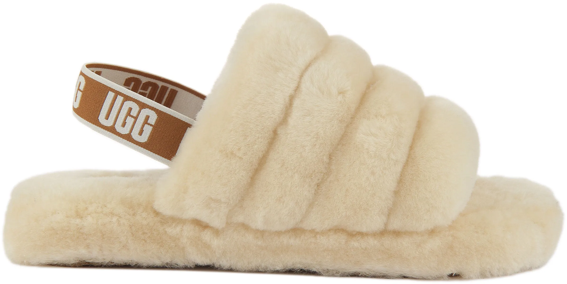 Ugg Australia Fluff Yeah Slippers In Natural For Juniors