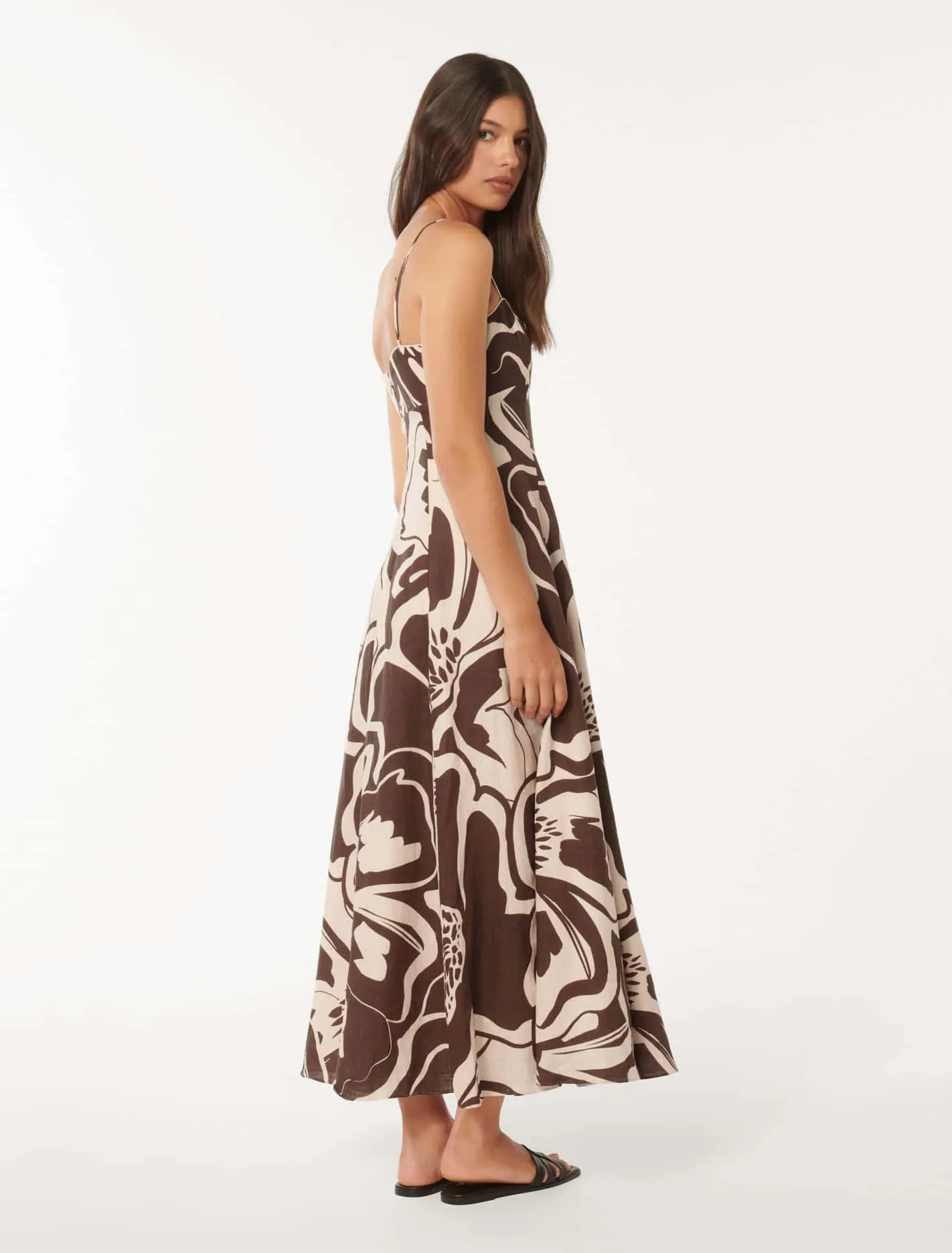 Vayda Strap Midi Sun Dress